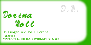 dorina moll business card
